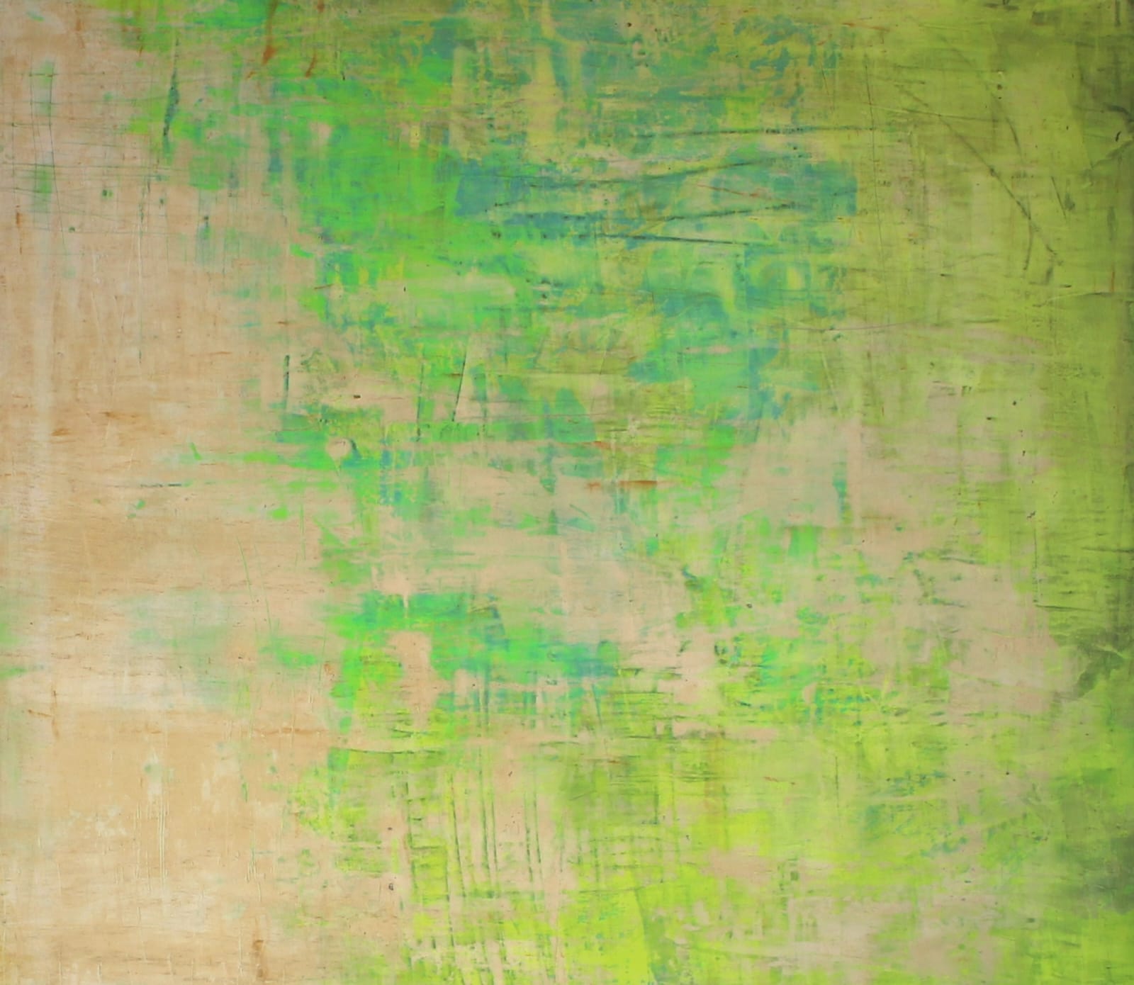 Verde que te quiero celebra la vitalidad de la naturaleza mediante técnica mixta. Las capas translúcidas y la vibración del verde evocan crecimiento, frescura y renacimiento. La obra invita a sumergirse en un paisaje sensorial lleno de luz y movimiento sutil.
