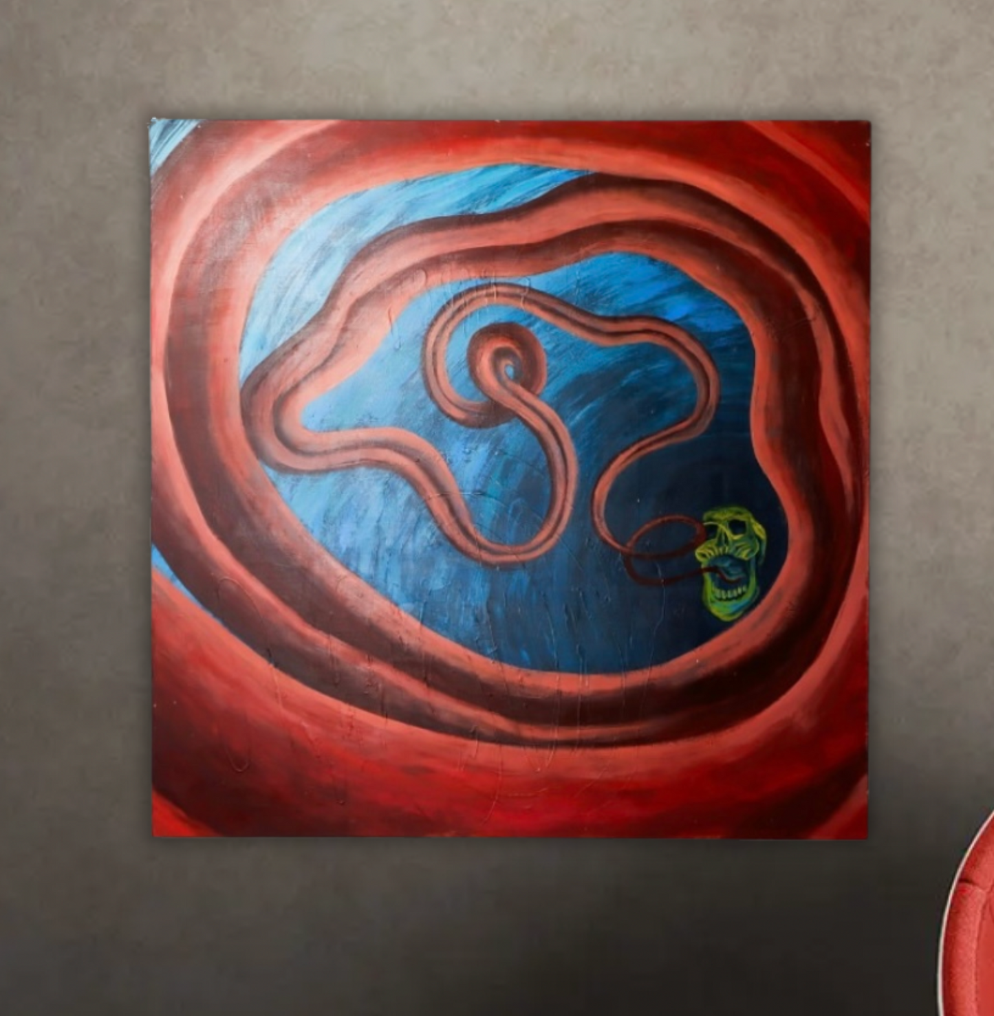 Pintura acrilica-Muerte inevitable