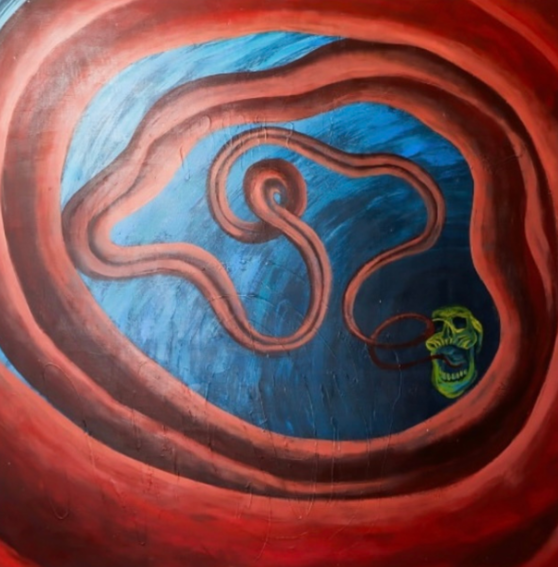 Pintura acrilica-Muerte inevitable