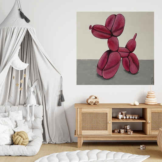 Pink Ballon Dog