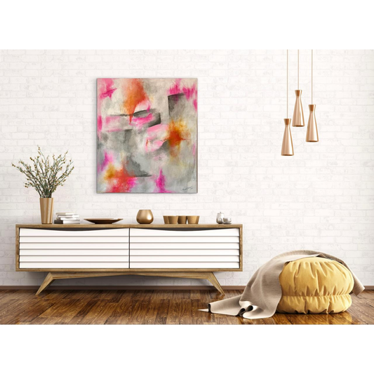 Cuadro abstracto decorativo - Destellos en la ciudad