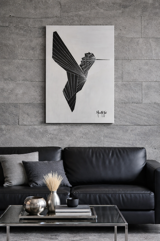 Arte contemporáneo Colibrí Black Flight