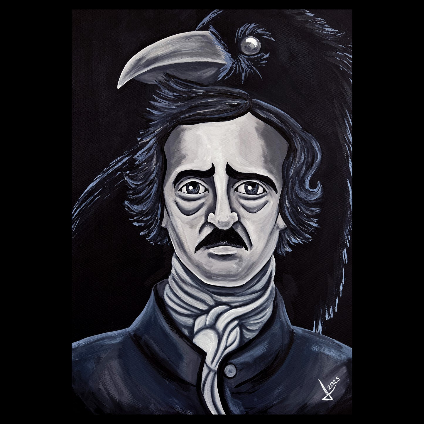 Retrato Blanco y Negro - Edgar Allan Poe