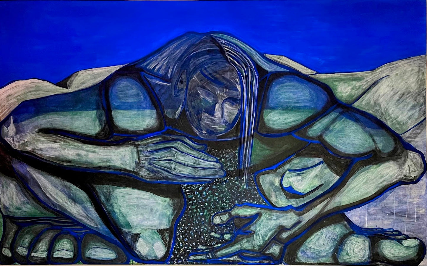 El Avila prodigando sus verdes y sus azules al valle de Caracas