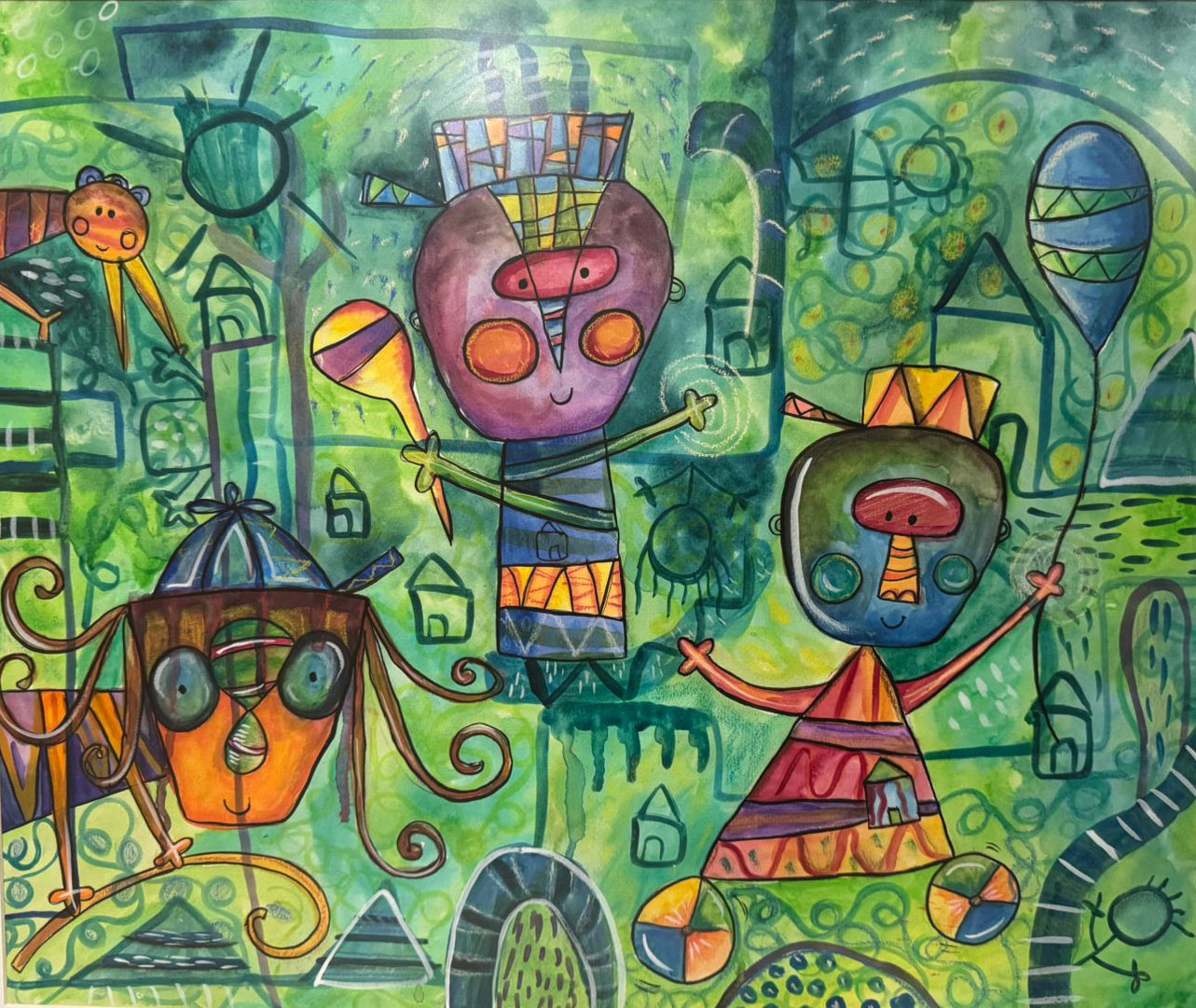 Obras de Arte Original - Maraquero en el Parque
