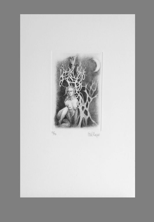 Obra de arte original- Al acecho