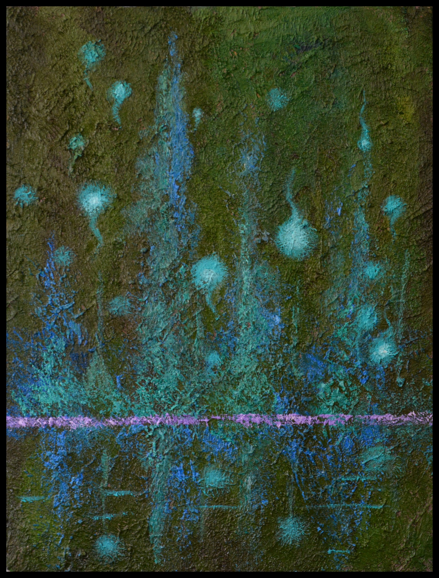 Obra de arte original "el canto de las ranas"