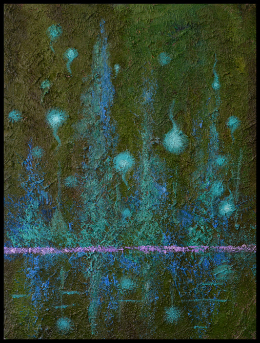 Obra de arte original "el canto de las ranas"