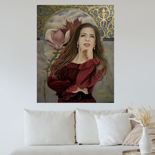 obra de arte original-El Otoño de Flora