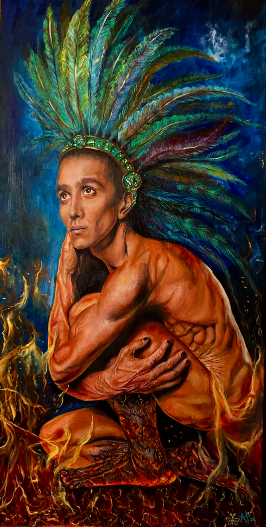 Obra de arte original- Yolcualli (Alguien de Buen Corazón)