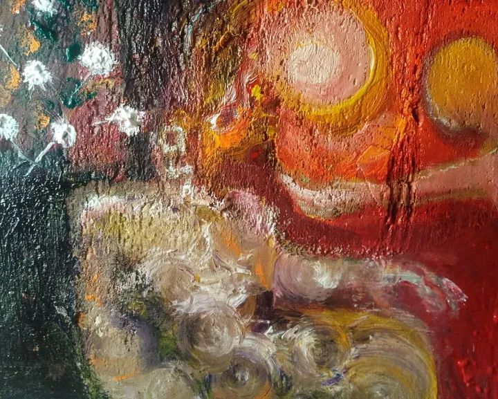 Obra artística original- Átomos que trascienden  como fantasmagorías y camafeos en el espejismo