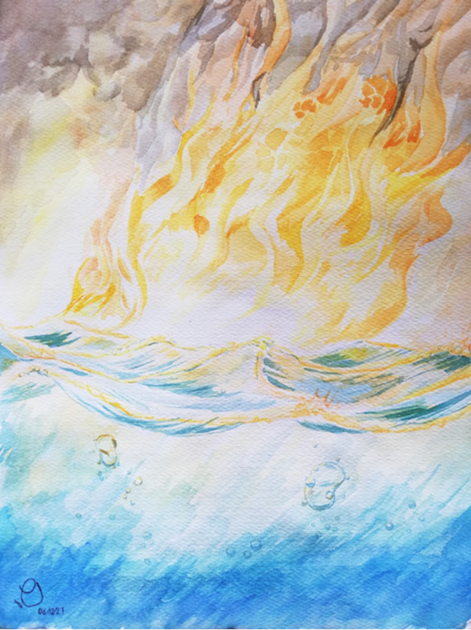 Fuego en el agua