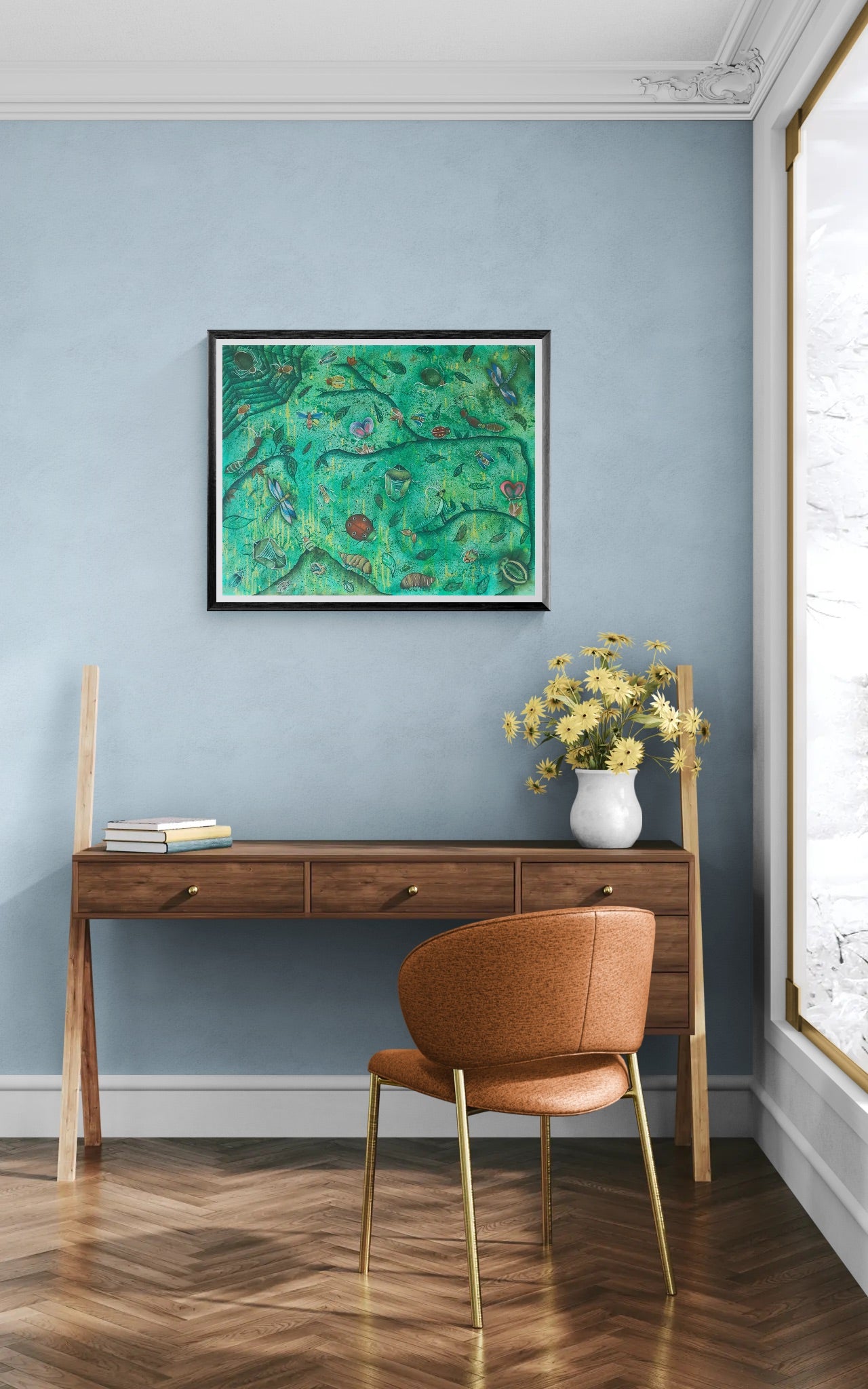 Obra de Arte Original - El Mundo de los Insectos
