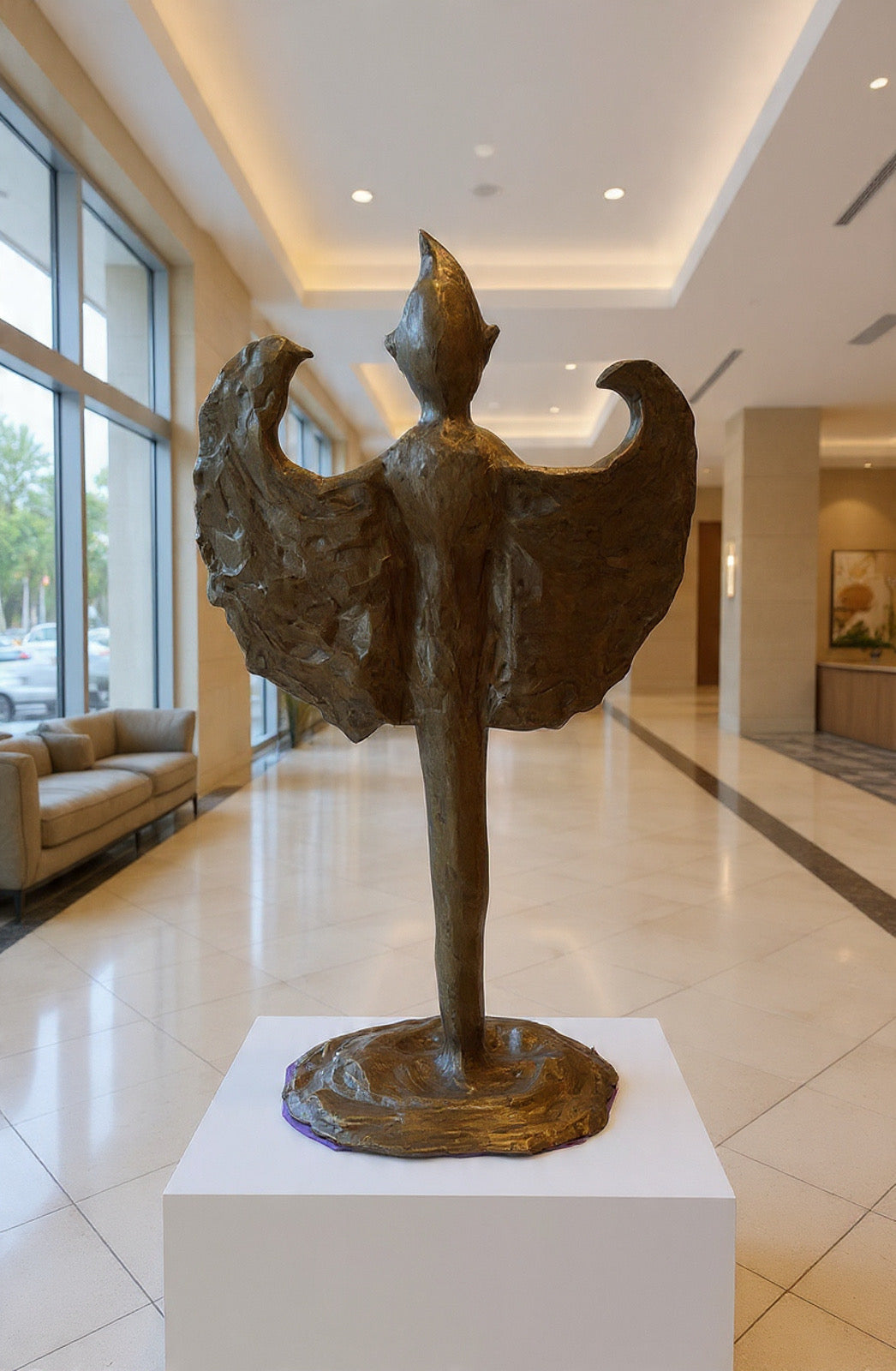 Escultura original - Hombre Fénix