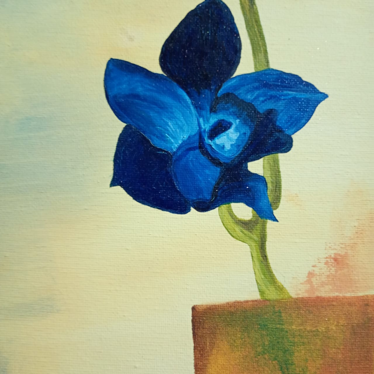 Obra de Arte Original - Flores Azules