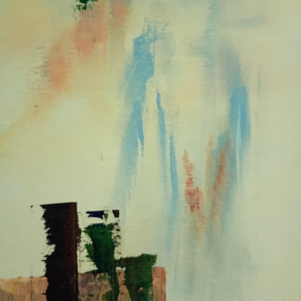Obra de Arte Original - Flores Azules