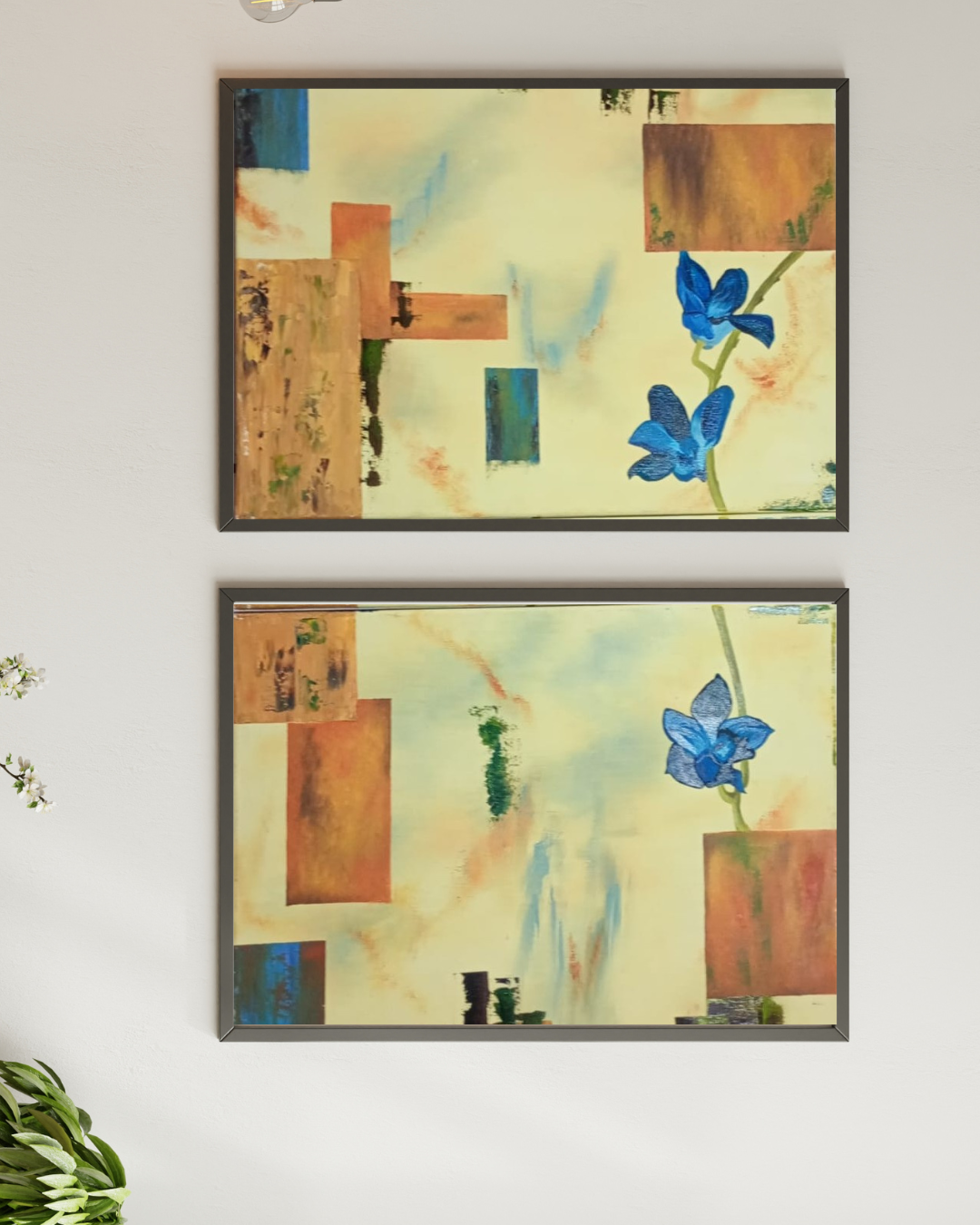 Obra de Arte Original - Flores Azules