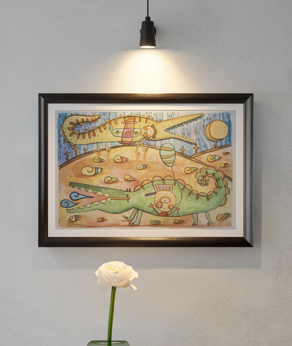 Obra de Arte Original - Juegos de Cocodrilos