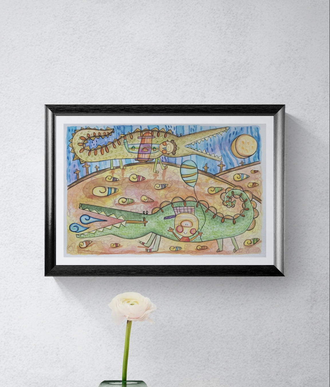 Obra de Arte Original - Juegos de Cocodrilos