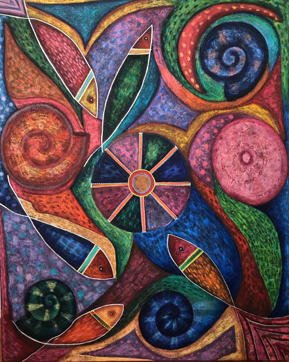Obra de Arte Original - Fluye como el Rio