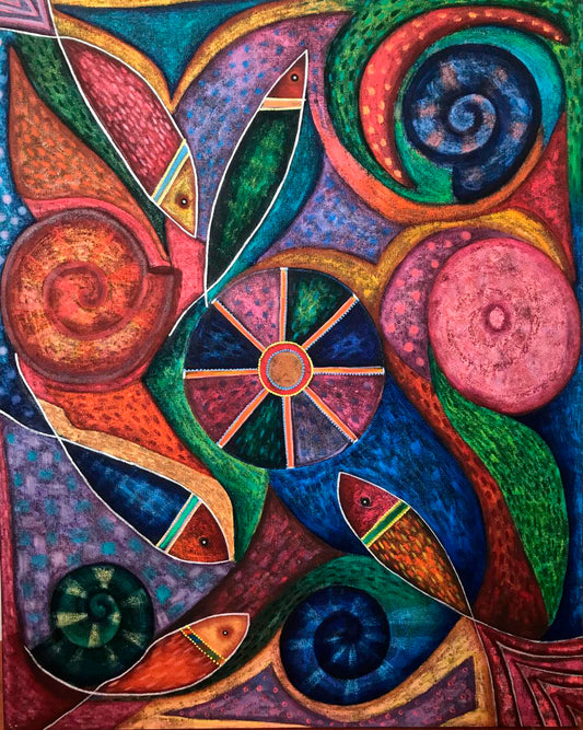 Obra de Arte Original - Fluye como el Rio