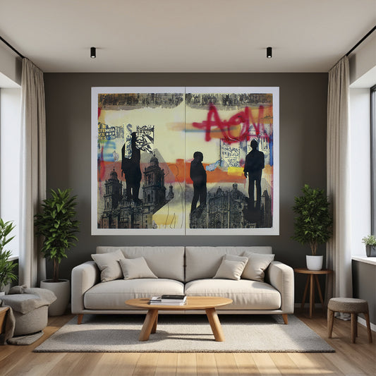 De la serie Fuerzas contrarias No. 1 - Pintura contemporánea