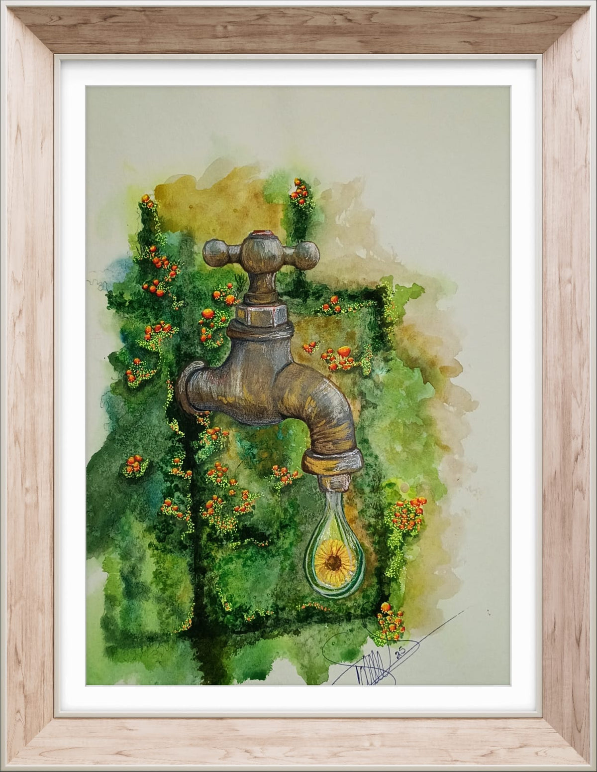 Cuadro decorativo - Gota a gota se va la vida