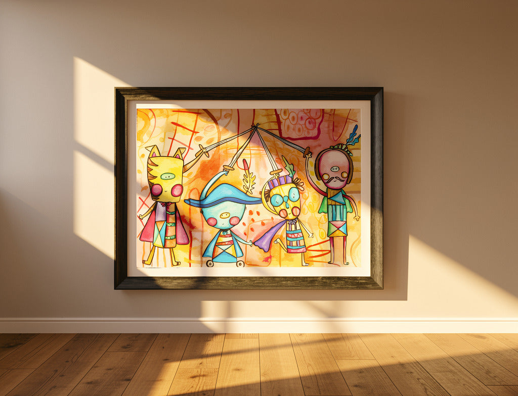 Obra de Arte Original - Los tres Mosqueteros
