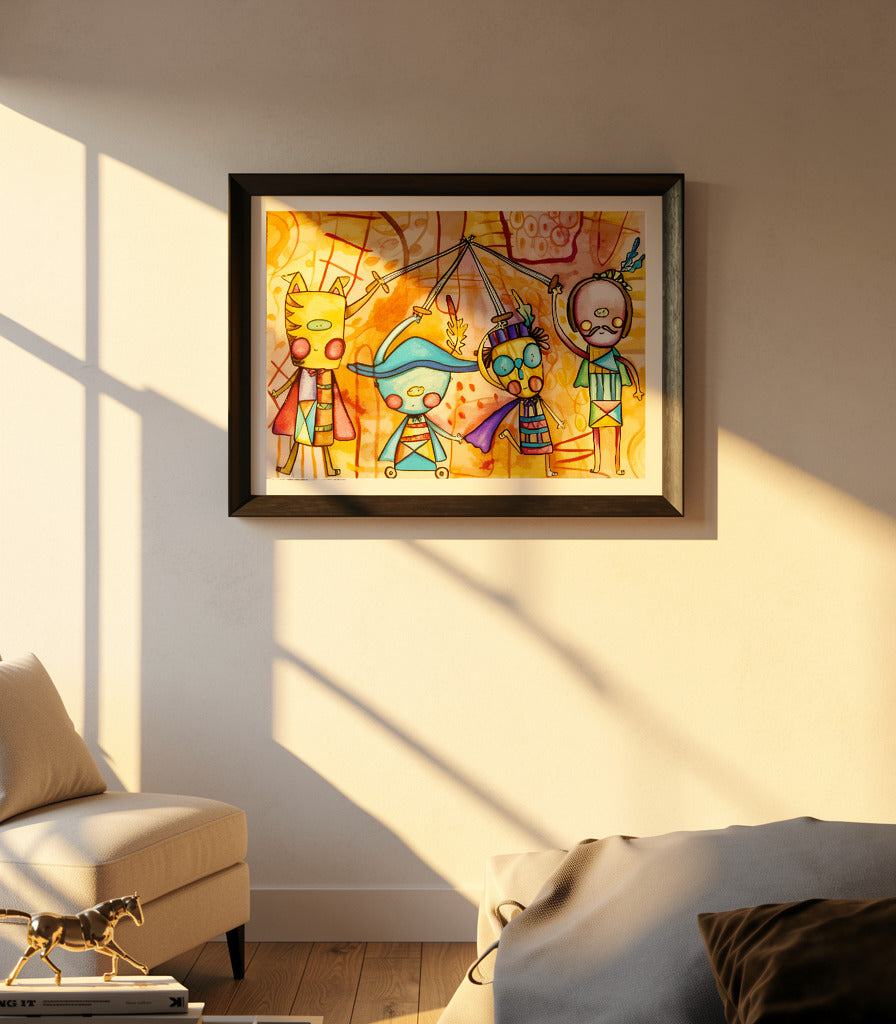 Obra de Arte Original - Los tres Mosqueteros