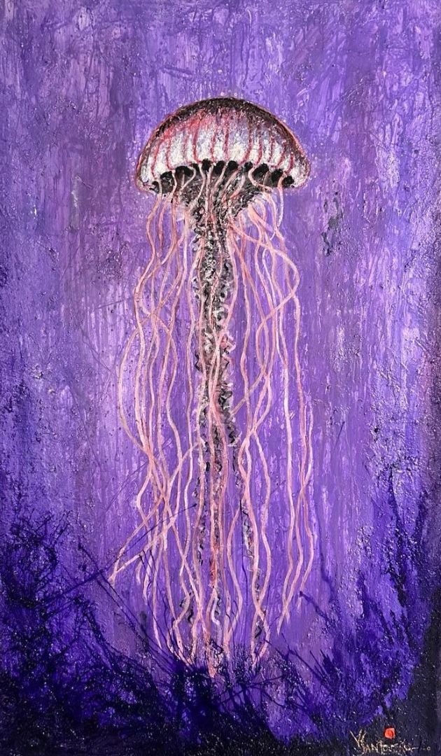 JELLYFISH IN PURPLE