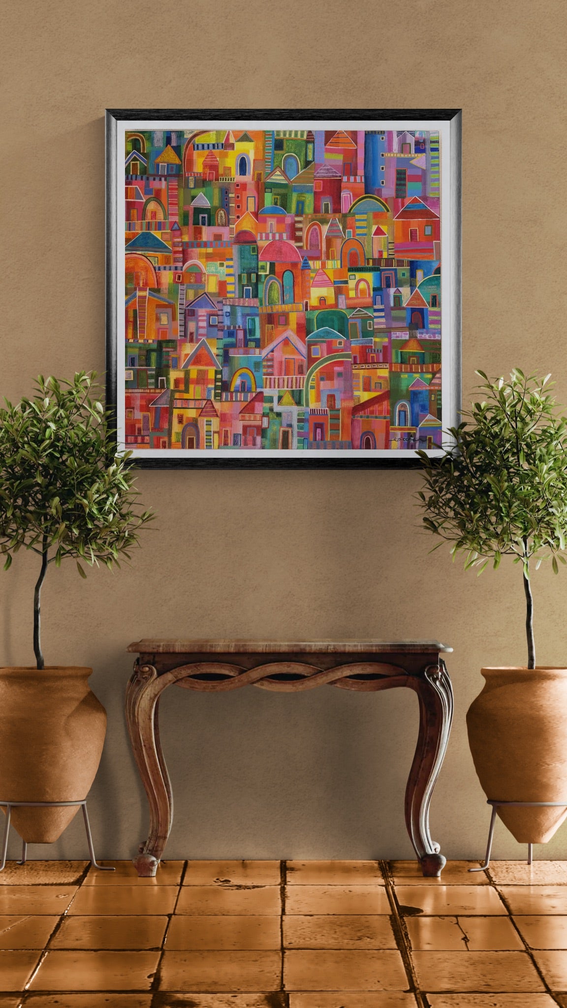 Obra de Arte Original - La Pequeña Gran Ciudad