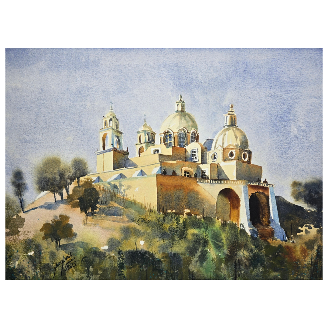 Obra de arte original -  Luz dorada sobre Cholula