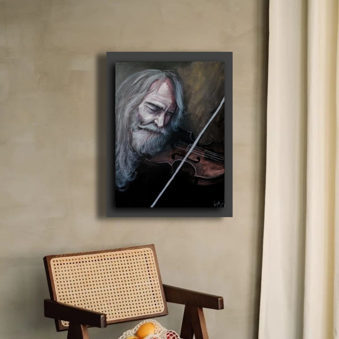 Obra de arte original- El hombre del anden