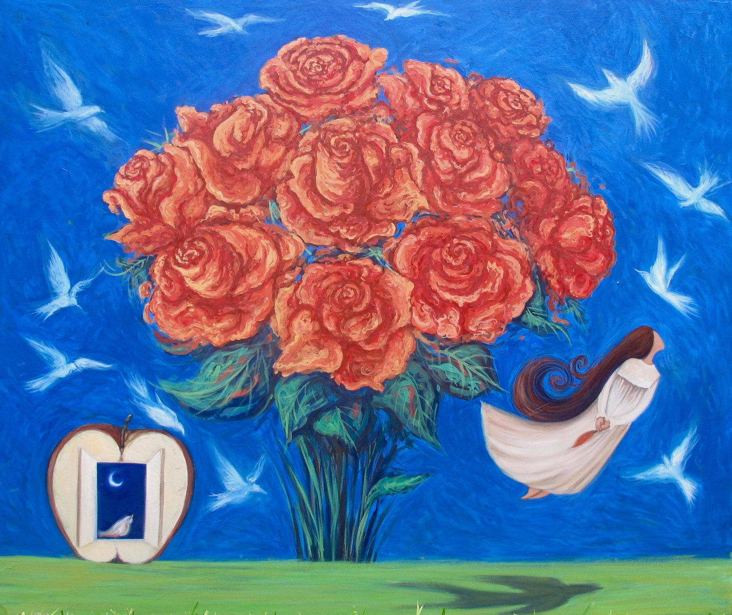 Obra de Arte Original - Bodegón con flores