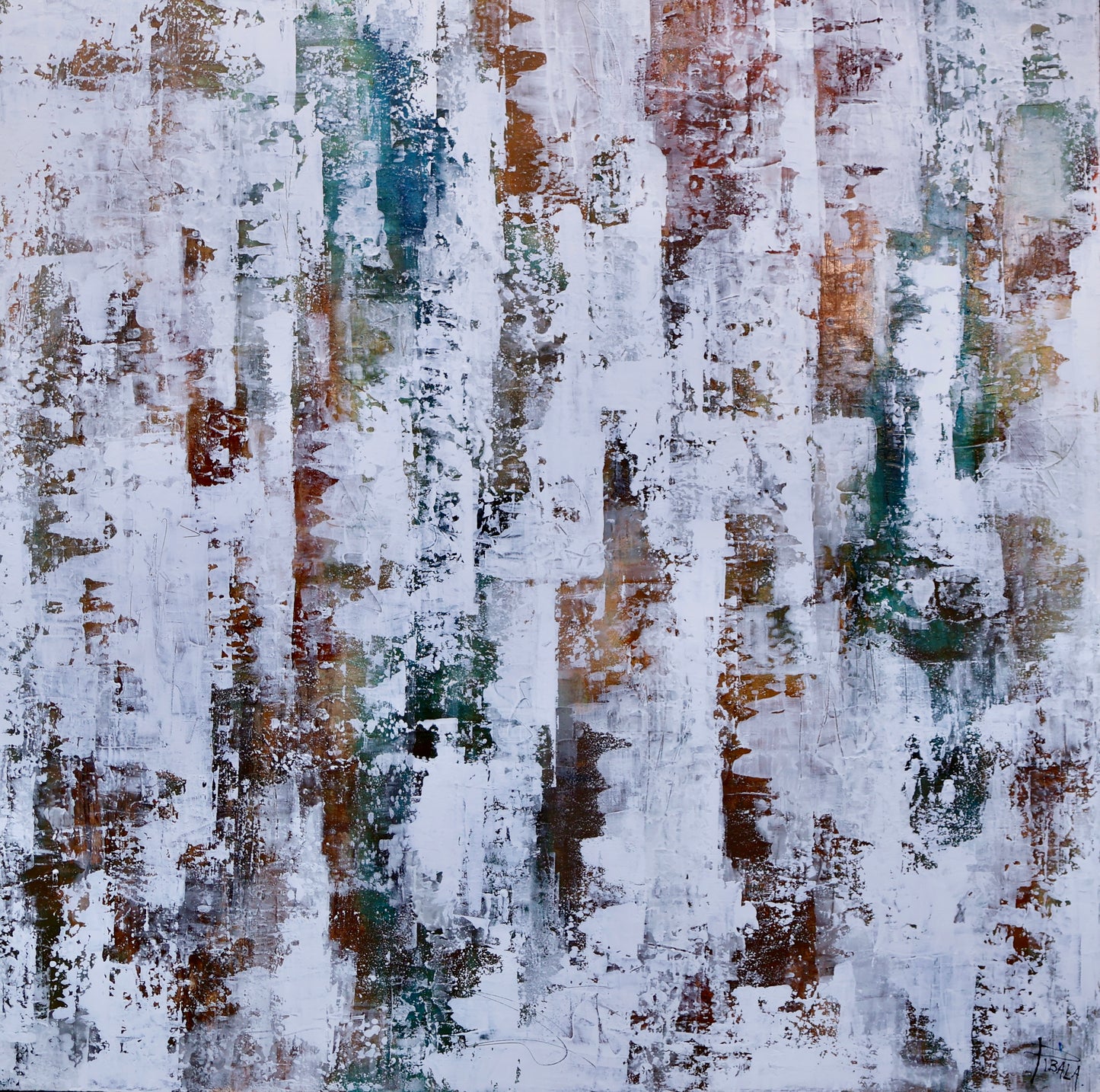 ARTE ABSTRACTO-NIEBLA DE INVIERNO