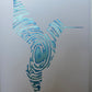 Arte contemporáneo Identidad Azul Verde
