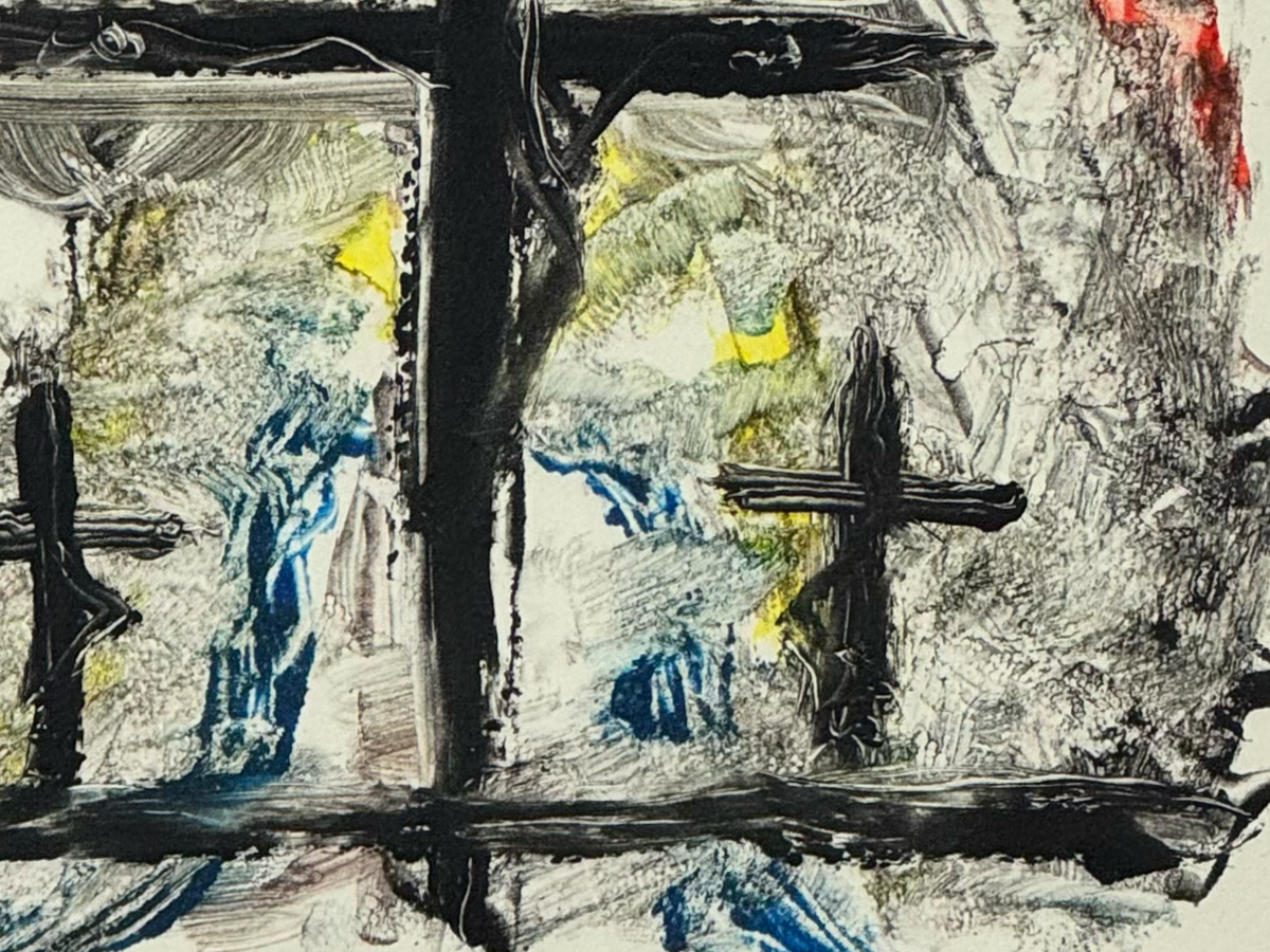 “Crucifixión” monotipo original