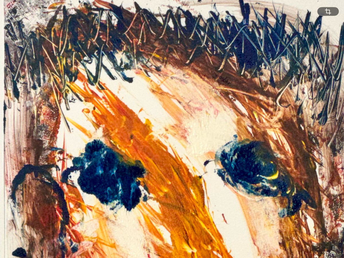 “Autorretrato IV” original abstracto