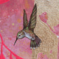 Obra de arte Original- Colibríes en Primavera