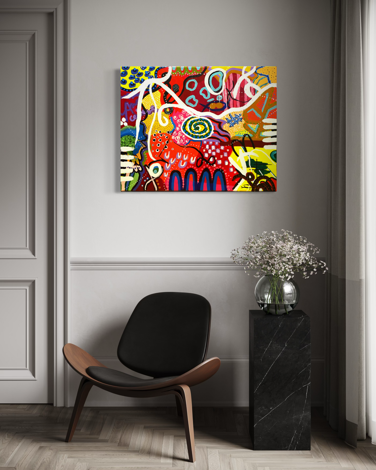 Cuadro abstracto - Los sueños en tu cabeza