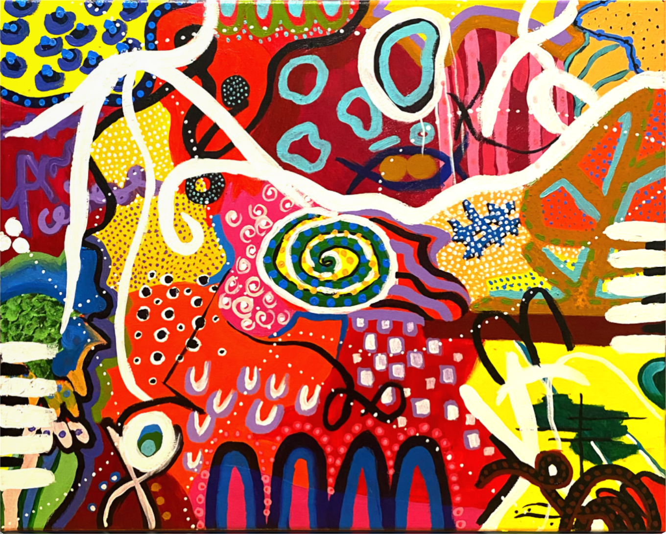 Cuadro abstracto - Los sueños en tu cabeza