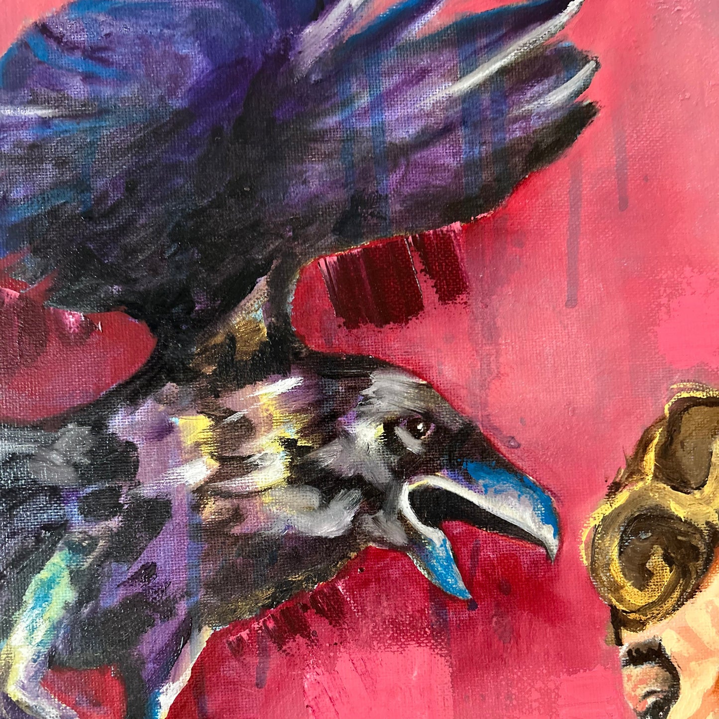 Cuadro al óleo - El reclamo del eco