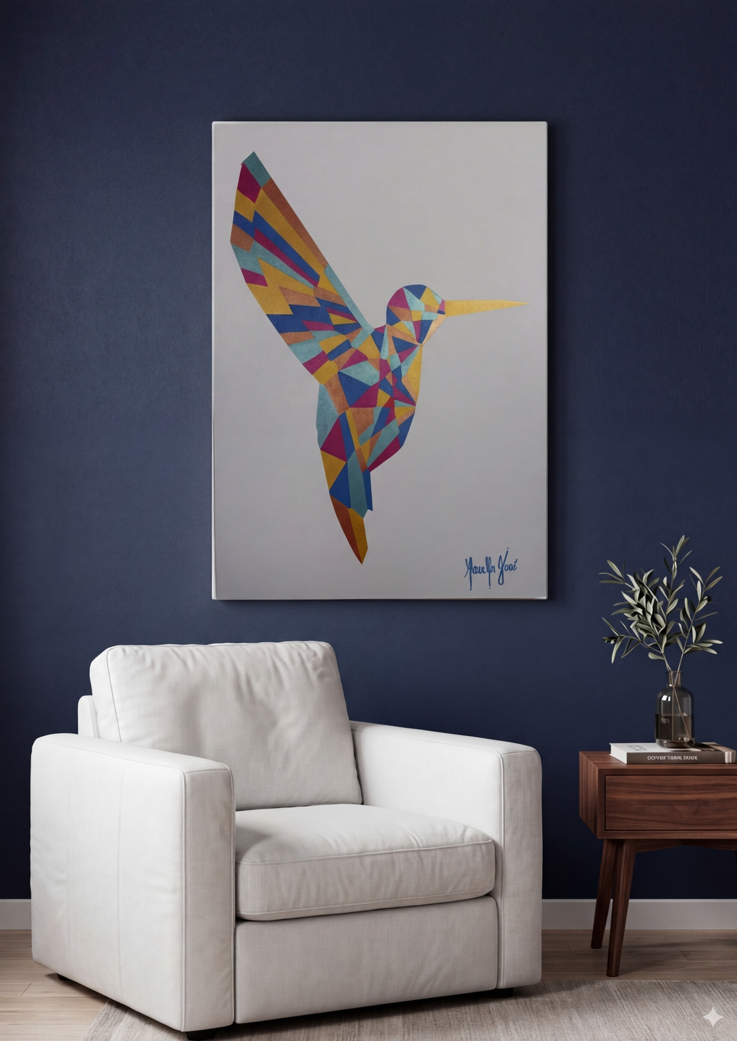 "COLIBRÍ DE LA ALEGRÍA EN BLANCOS"