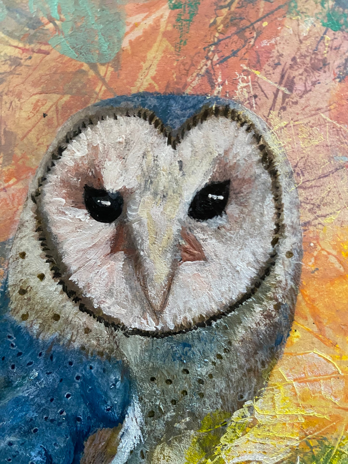Lechuza en pastel