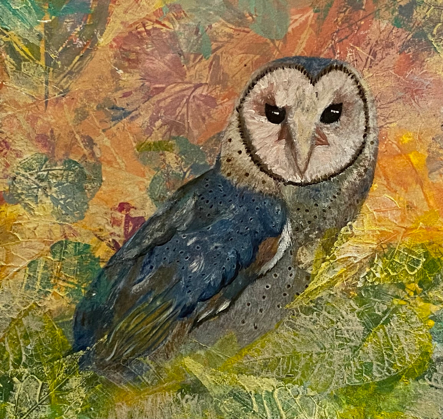 Lechuza en pastel