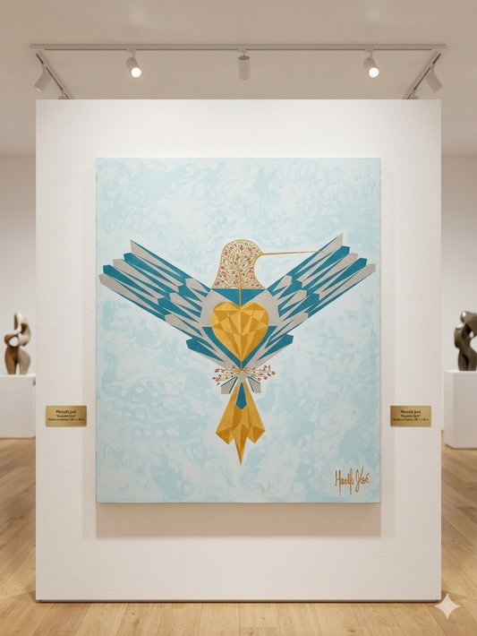 Arte Contemporáneo Colibrí "Alma de Diamante"