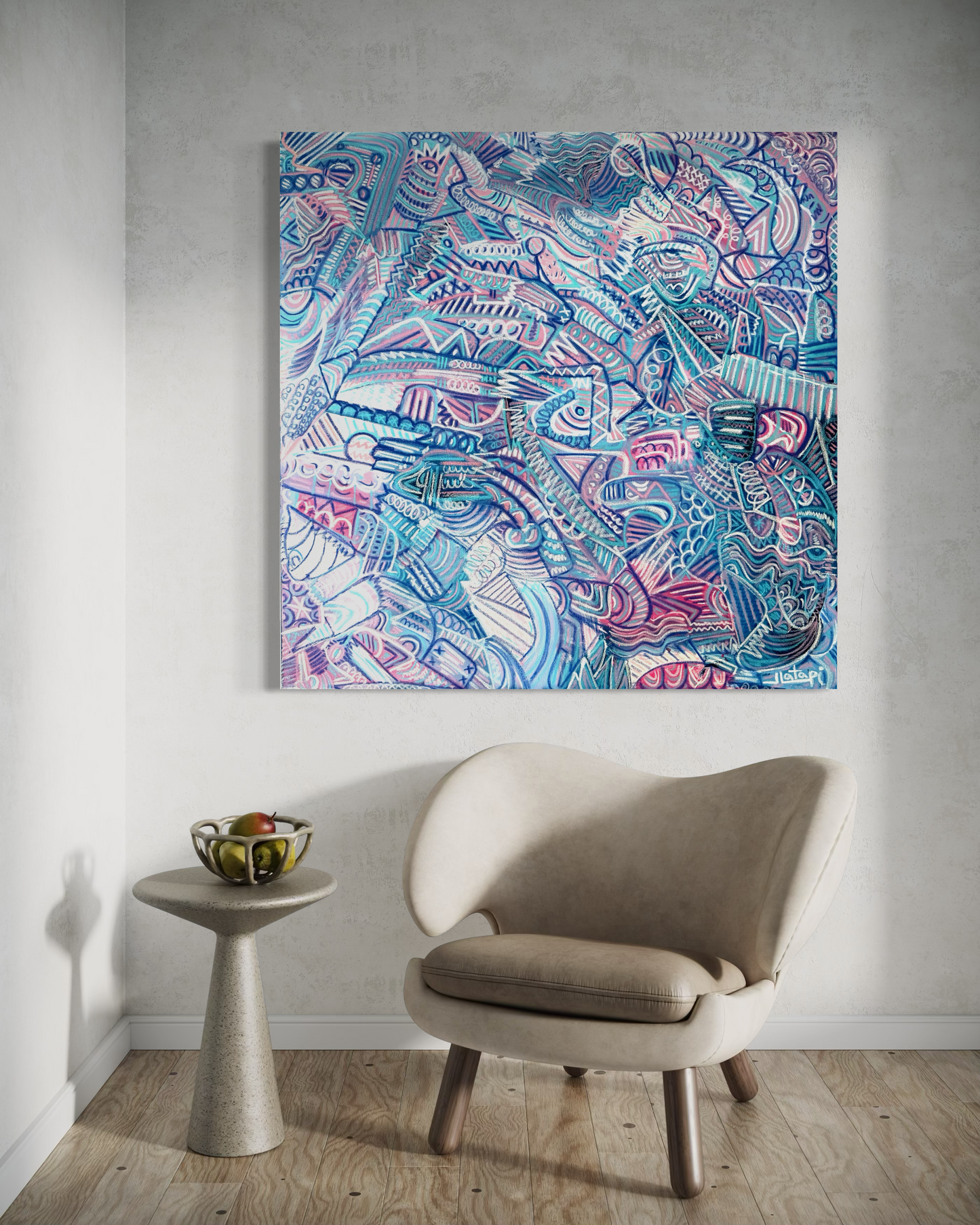 Arte contemporáneo - Rush de azúcar en nubes de algodón