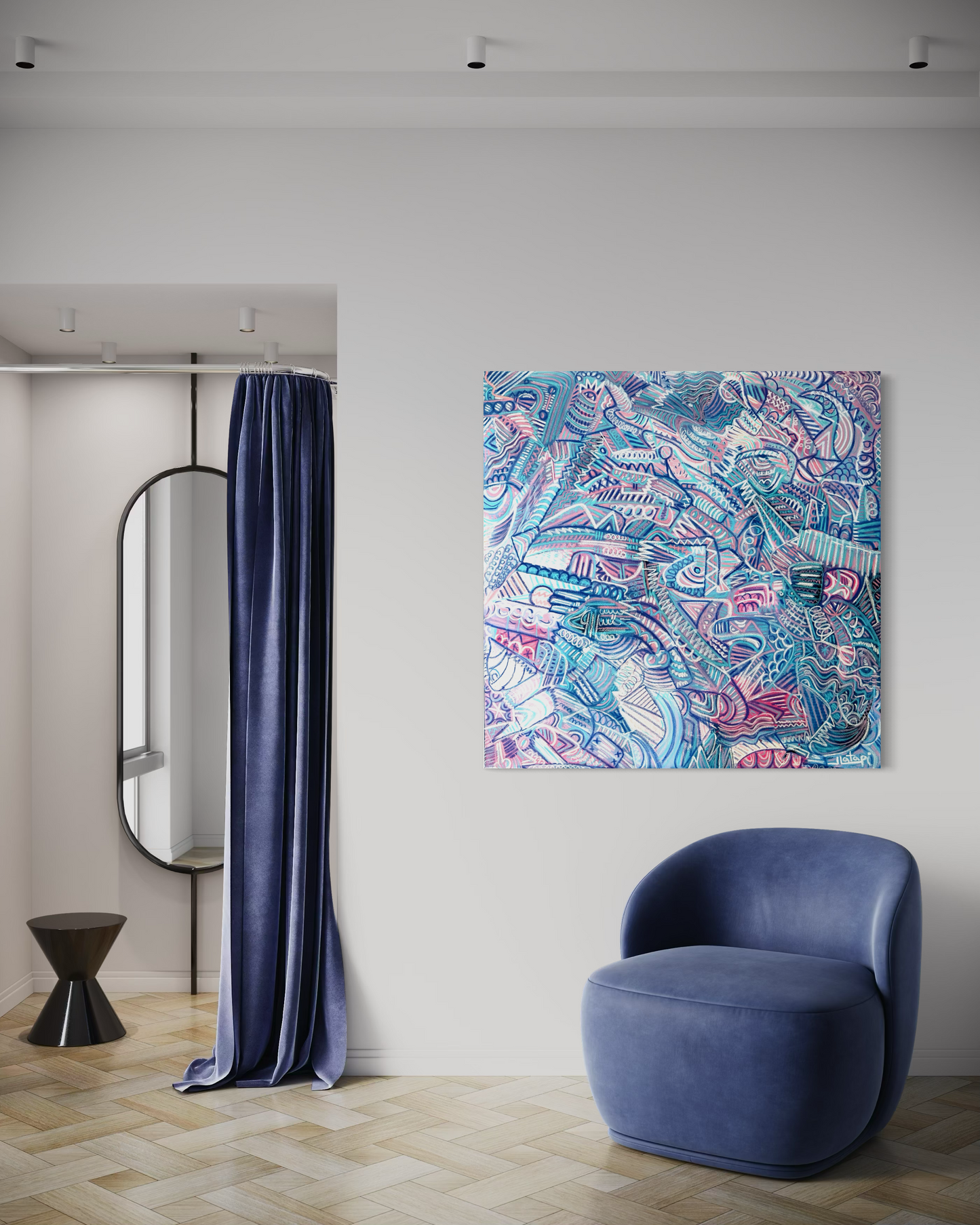 Arte contemporáneo - Rush de azúcar en nubes de algodón