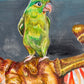 Obra original- El que es perico, donde quiera es verde