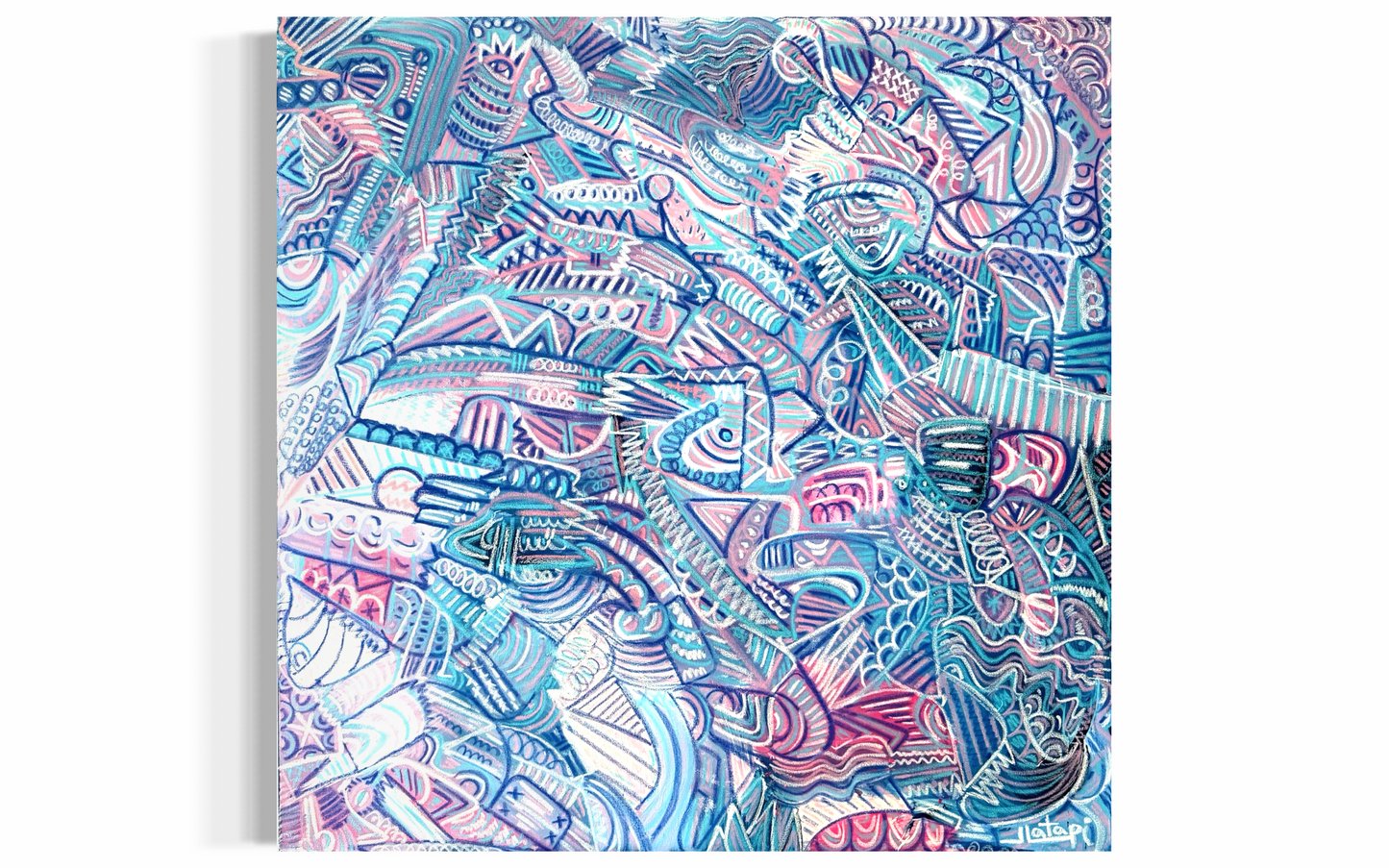 Arte contemporáneo - Rush de azúcar en nubes de algodón